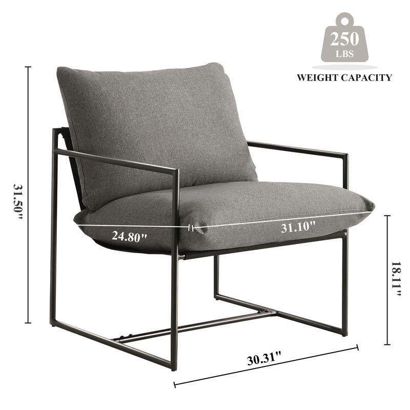 Fotel z akcentem do salonu sypialnia do czytania biura nowoczesny designerska metalowa ramka fotel z wygodnym miękkim fotelem z pamięcią