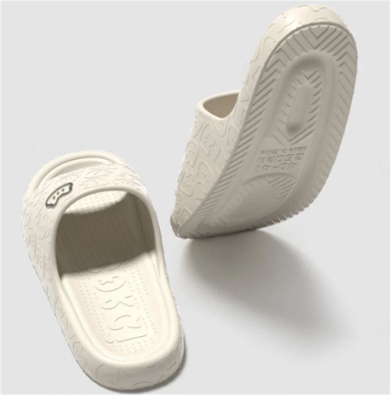 Sandal musim panas Platform Non-Slip rumah beruang kartun sandal jepit pantai sandal wanita sandal Slipper 2024 dalam dan luar ruangan