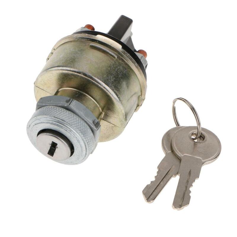 Universal Car Boat Tractors 2 Position Ignition Switch Starter with 2 Keys