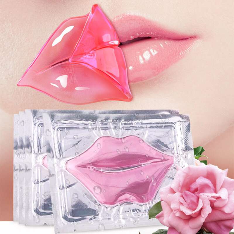 50pcs maschera per labbra al collagene idratante rassodante nutriente bellezza cura delle labbra Labial Moisturizer Lip patch cuscinetti in Gel cura della pelle