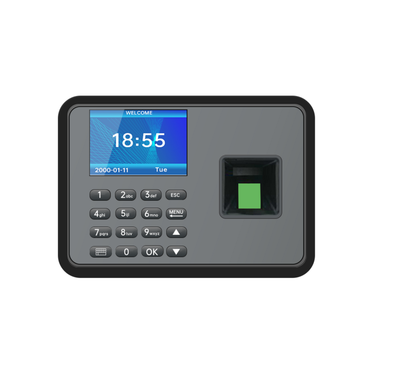 2.4Inch TFT Screen Free Drive Biometric Fingerprint Time Attendance Machine Clock Recorder Employee Recognition Recording Device