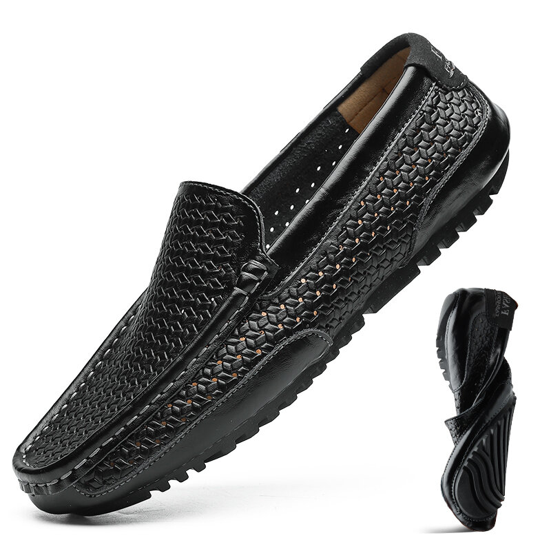 38-47 New Street Fashion uomo scarpe in vera pelle Tênis Masculino Luxus scarpe eleganti uomo mocassini Casual scarpe spedizione gratuita