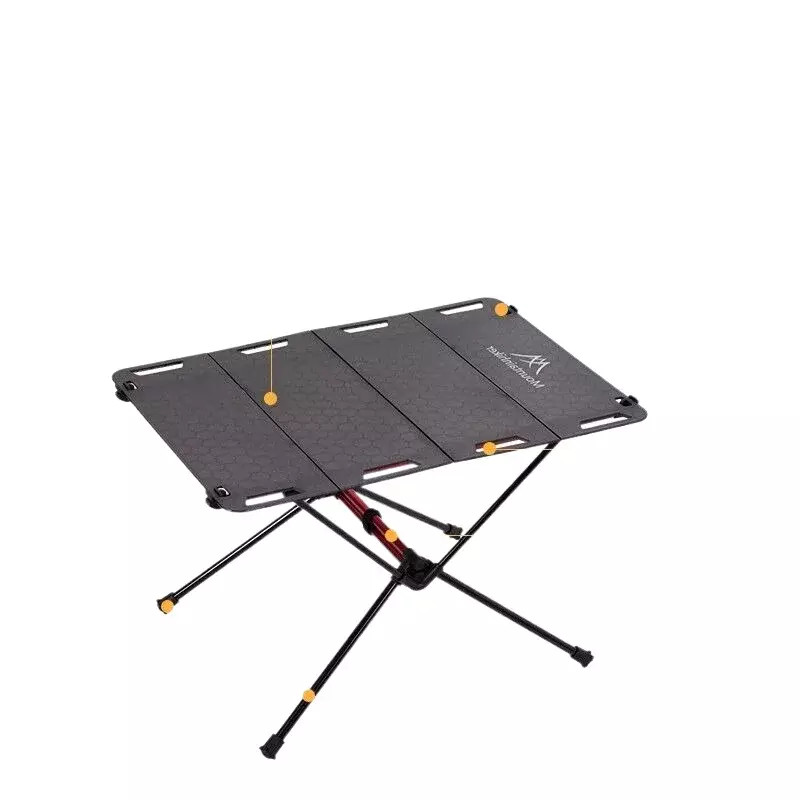 Tavolo da campeggio all'aperto in lega di alluminio tavolo tattico trasparente pieghevole leggero
