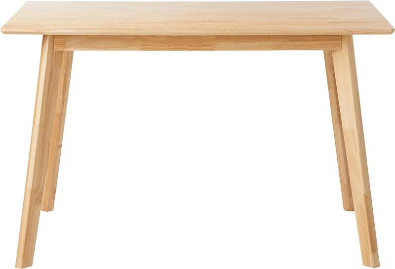 Прямоугольный кухонный обеденный стол из массива дерева, сертифицированный FSC, натуральное дерево, 29,5 дюйма Д x 47,2 дюйма Ш x 29,5 дюйма в