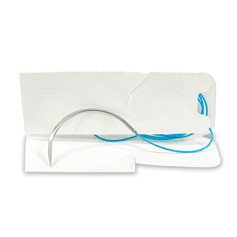 Monofilament de suture en nylon non absorbant pour les exercices de fuchsia, polypropylène, polyester, inj, 75cm, 2/0, 3/0, 4/0, 12 pièces