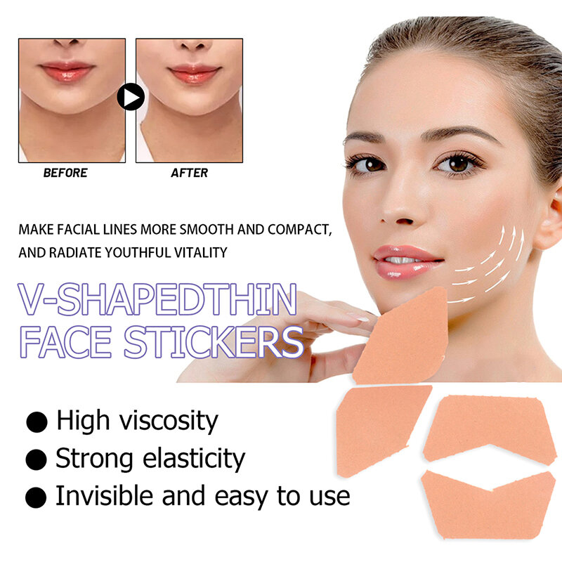 Parches de cinta de estiramiento Facial para mujer, pegatina antiarrugas, antienvejecimiento, para la frente, 144