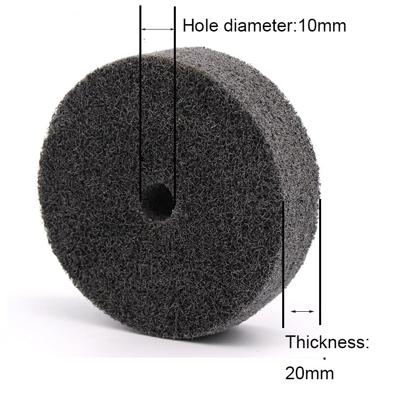 75mm 3 inch Diameter Nylon Fiber Polijsten Wiel Voor Metalen Keramiek Marmer Hout Slijpen Buffing Disc Slijptol
