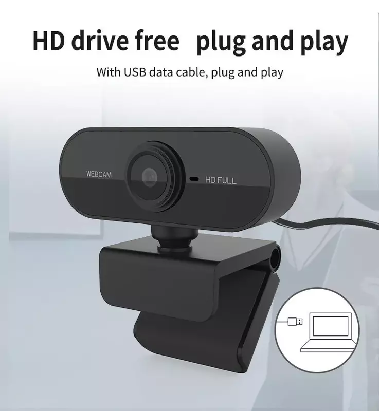 Webcam HD 1080P Mini Máy Tính Máy Tính WebCamera Có Micro Xoay Được Kameras Cho Phát Sóng Trực Tiếp Video Gọi Hội Nghị Làm Việc