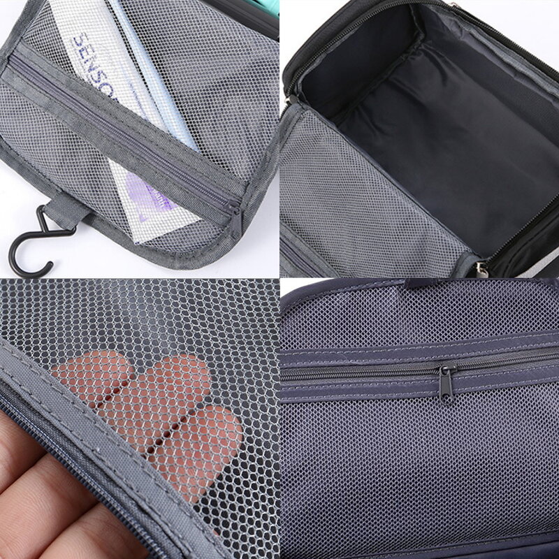 Waterproof Makeup Bag Zipper Man Women Cosmetic Bag Beauty Case Make Up Organizer Toiletry Bag Kits Storage Travel Wash Pouch