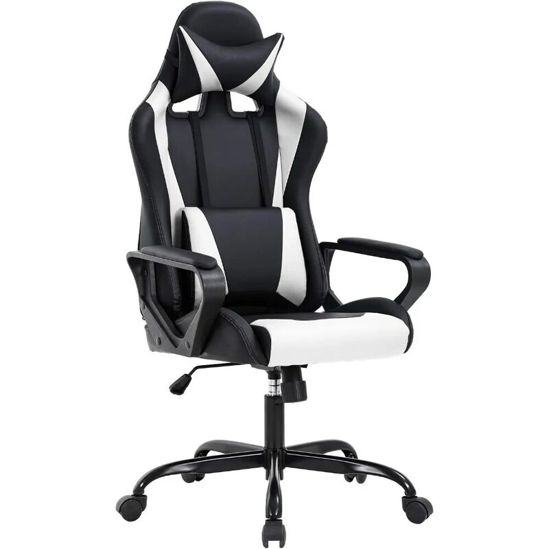 BestOffice z wysokim oparciem fotel gamingowy PC krzesło biurowe fotel wyścigowy biurowe zadanie ergonomiczne obrotowe