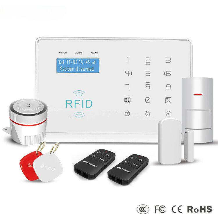 Anti-roubo DIY Home Security System Kit, 3G Cartão Sim, sem fio GSM assaltante, A-l-a-r-m