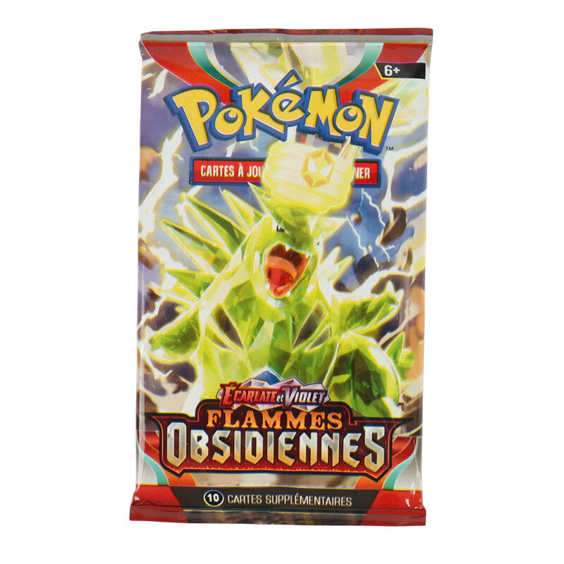 Boîte de Booster Pokémon TCG, Flammes Obsidiennes planchers let et Verre, Cartes Pokémon Françaises, 36 Paquets, 360 Pièces