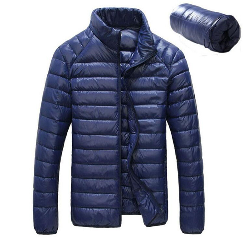 남성용 캐주얼 초경량 화이트 덕 다운 재킷, 휴대용 방수 경량 재킷, 아웃웨어 다운 코트, M-6XL 가을, 2023 겨울