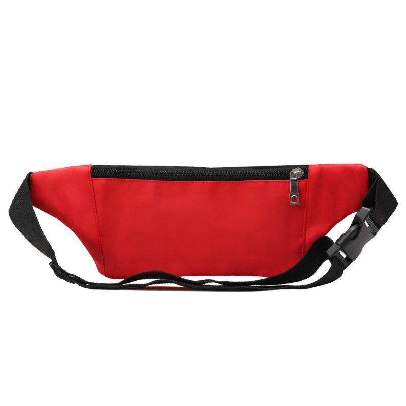Nylon Waist Bag Fashion Lightweight Large Capacity Waist Packs with Headphone Jack Adjustable Sport Bags Leisure