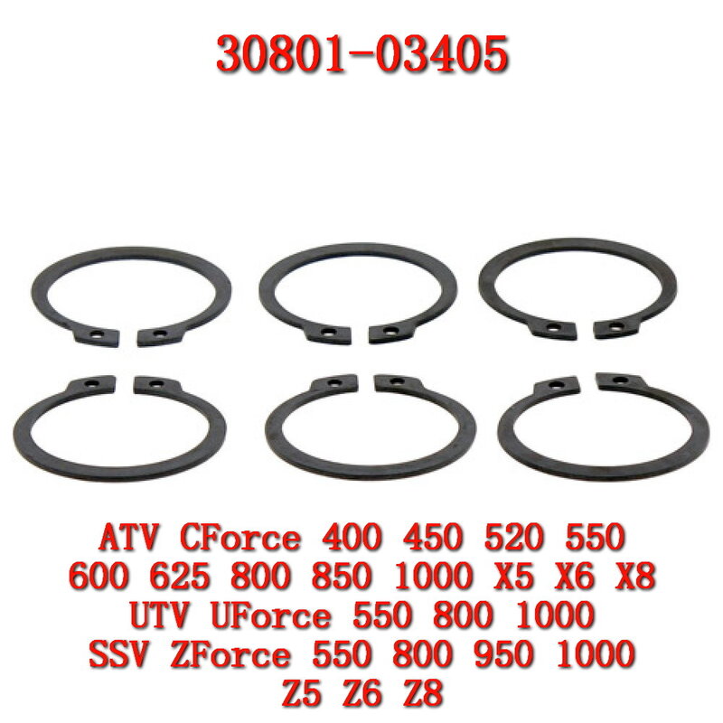 CFMoto ATV UTV SSV 액세서리용 서클립, CFForce 400 450 CF400ATR CF400AU 다리미 MAX L7e CF Moto 부품, 샤프트 34 30801-03405