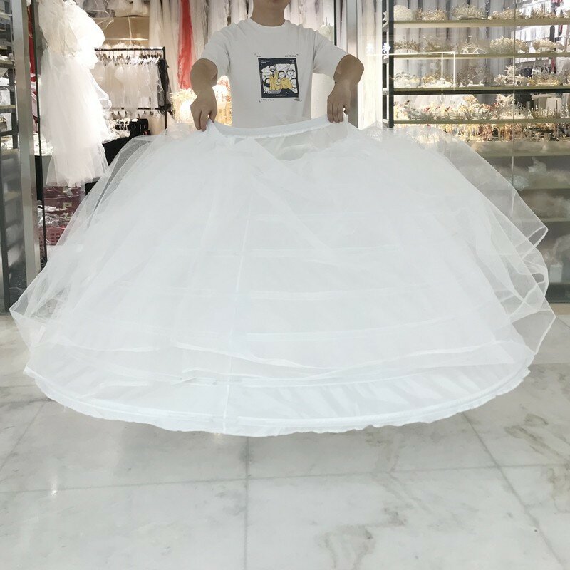 Bruid Bruiloft Petticoat Wolken Poncho Prestatie 2 Garen Cirkel Verstelbare Zeven Bot Rok Ondersteuning Vrouw
