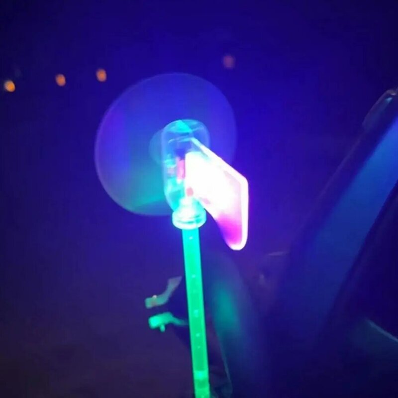 Children Bicycle Decoration Wind Power Small Wind Power Wind Car Energy Illuminating Light Self Color Warning LED U4W2