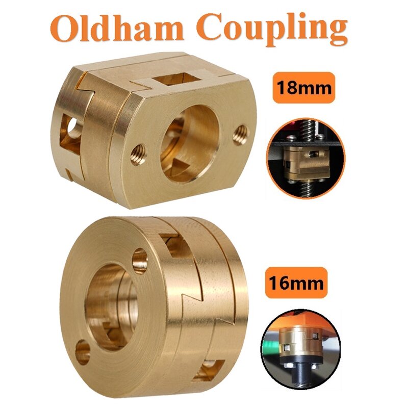 OLDHAM Coupling 18mm Coupler for Creality 3D Printers CR10 S4 S5 CR10S PRO Ender3 Pro V2 3S Z-axis 16mm Coupling for T8 screw