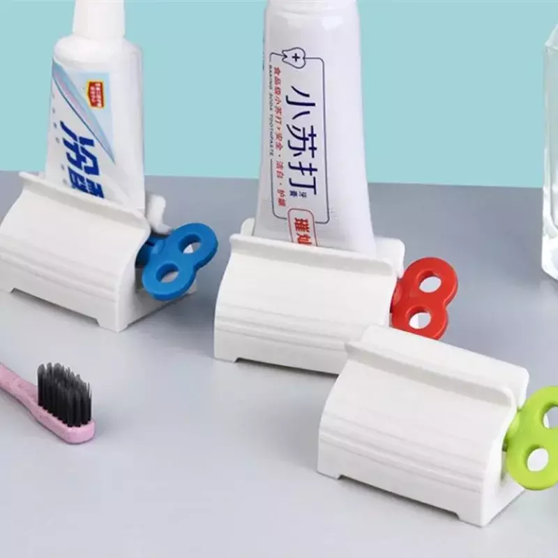 Fuss-Free Creme Dental Dispenser e Titular, Rolling Tube Squeezer