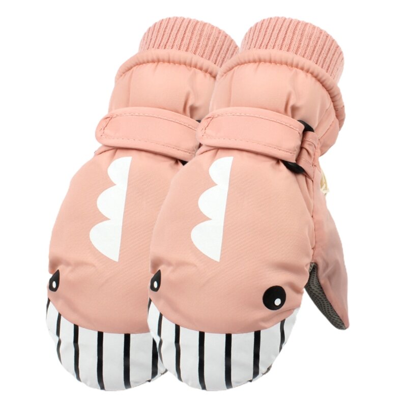 Guanti caldi invernali per bambini ragazzi ragazze guanti da neve antiscivolo impermeabili antivento guanti sportivi da sci da polso estesi