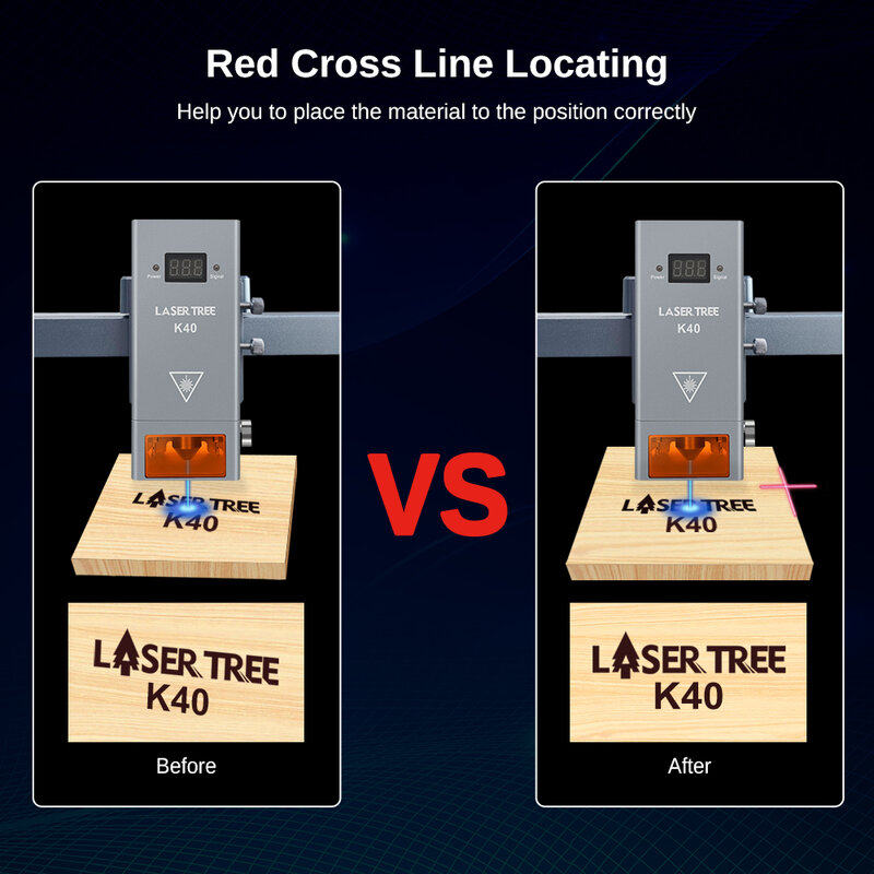 LASER TREE K40 modulo Laser 40W potenza ottica con testa Laser Air Assist 450nm TTL luce blu per utensili da taglio per incisore