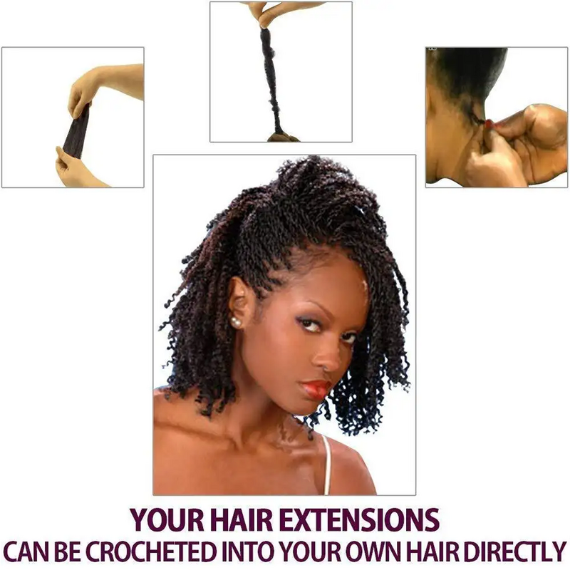 Mercaqueen-شعر بشري ريمي برازيلي ، غريب أفريقي ، مجعد ، لون طبيعي ، بدون إطار ، للتجديل ، مجموعة واحدة من 50