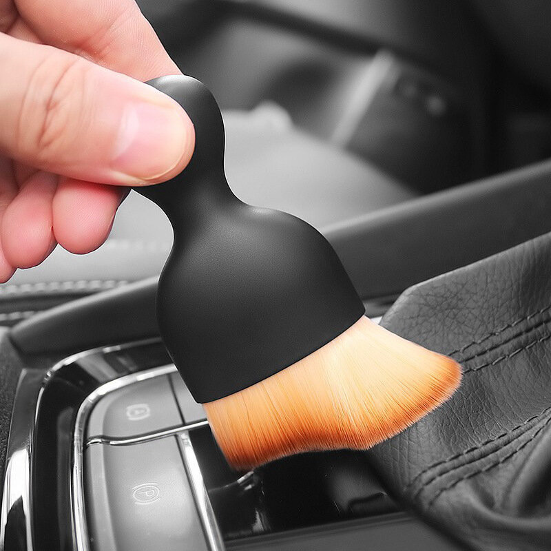 Strumento per la pulizia degli interni dell'auto condizionatore d'aria presa d'aria pulizia spazzola morbida spazzola per auto spazzola per artefatto per la rimozione della polvere delle fessure dell'auto