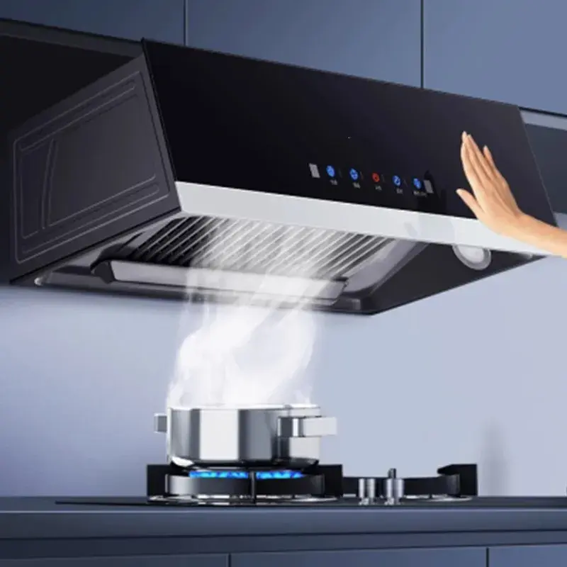 Okap kuchnia domowa duży poziom ssania chiński europejski maszyna ssąca automatyczne czyszczenie wynajem pokoju wędzarnia