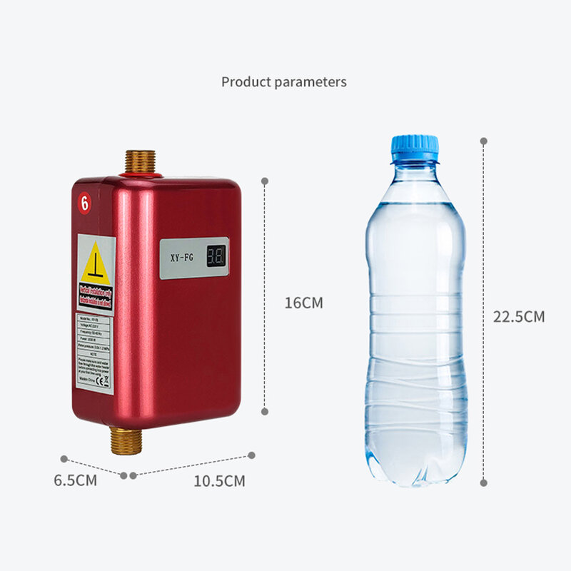 Электрический водонагреватель, мгновенный проточный водонагреватель без резервуара для кухни, ванной, душа, водонагреватель 110 В/220 В
