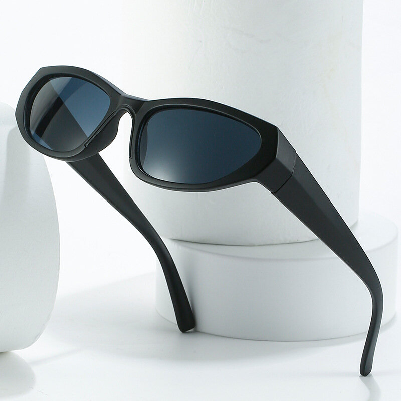 Cyber Y2K Sunglasses for Men Outdoor Cycling Sports Sun Glasses Women Vintage Wrap Around Shades Fashion Punk Goggle Eyewear
