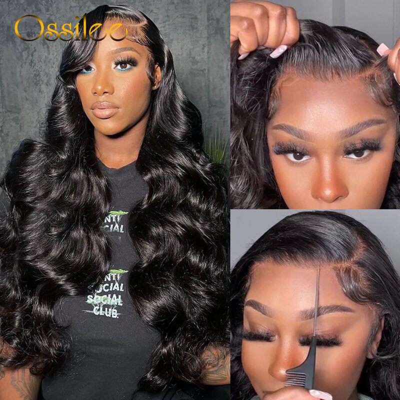 13x6 Lace Front Wigs Human Hair Body Wave HD Lace Frontal Human Hair Wigs Glueless Lace Front Wigs Pre Plucked with Baby Hair