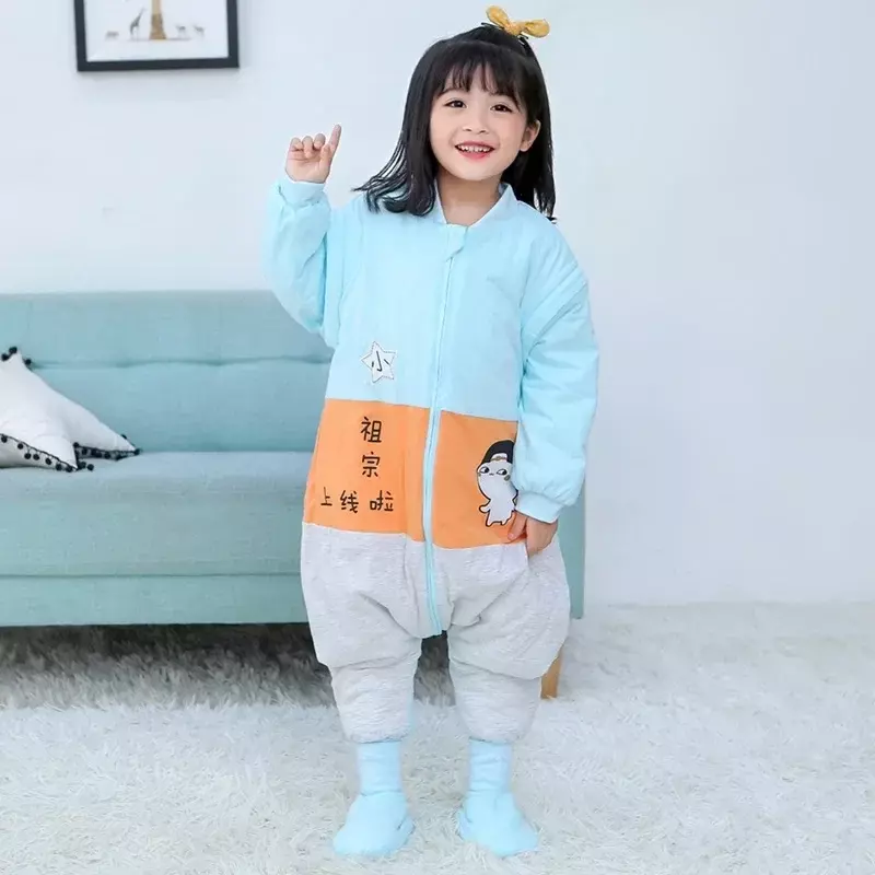 2.5/3.5 TOG Baby Sleep Bag with Leg  Thick Warm Removable Long Sleeve Sleep Sack for Toddler Boy Girl Clothes Bedding Blanket