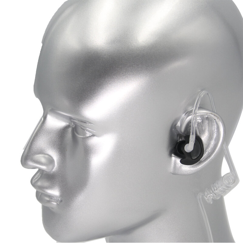 XIERDE-Silicone macio Earbud para Walkie Talkie, substituição do fone de ouvido, portátil 2 Way Radio, fone Heaset