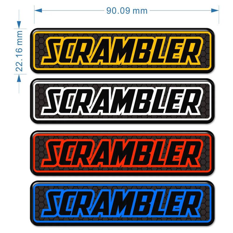 Untuk DUCATI Scrambler pelindung Fairing aksesori sepeda motor 3D Tank Pad stiker Decal lambang Logo 2015 2016 2019 2020