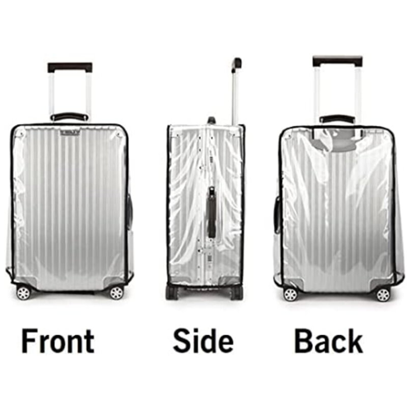 Transparente PVC-Gepäck abdeckung wasserdichte Trolley-Schutzhülle verdicken haltbare Koffer Staubs chutz hülle Reise zubehör