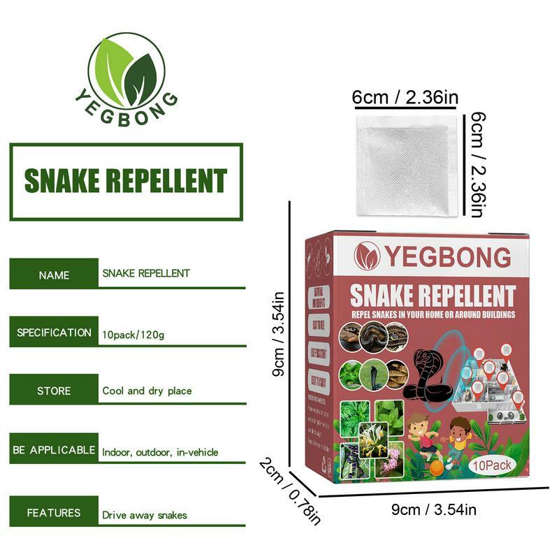 10pcs Snake Repellents Snake Away Repellents Snake Repelling Bags Repels Against Poisonous And Not Poisonous Snakes Rattlesnake