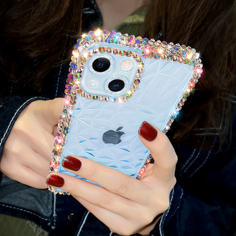 Luxury Diamond Glitter Case For iPhone 13 12 11 14 15 Pro Max X Xr Xs 8 7 Plus Bling Transparent Shockproof Soft Silicone Cover