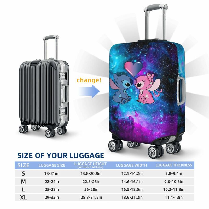 Benutzer definierte Stich Gepäck abdeckung Schutz lustige Reisekoffer Abdeckungen für 18-32 Zoll