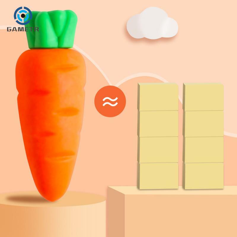 Gomme de carotte créative pour enfants, fournitures scolaires et de bureau, gomme à crayon pour étudiants, gros fruits, cadeau de prix unique et mignon