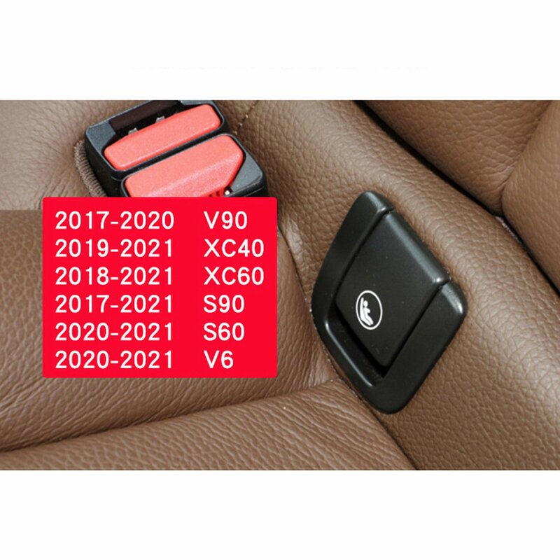 Крючок для заднего сиденья автомобиля ISOFIX, крышка для детского удерживающего устройства для Volvo V60 V90 XC40 XC60 S60 S90, черный крючок для заднего сиденья автомобиля