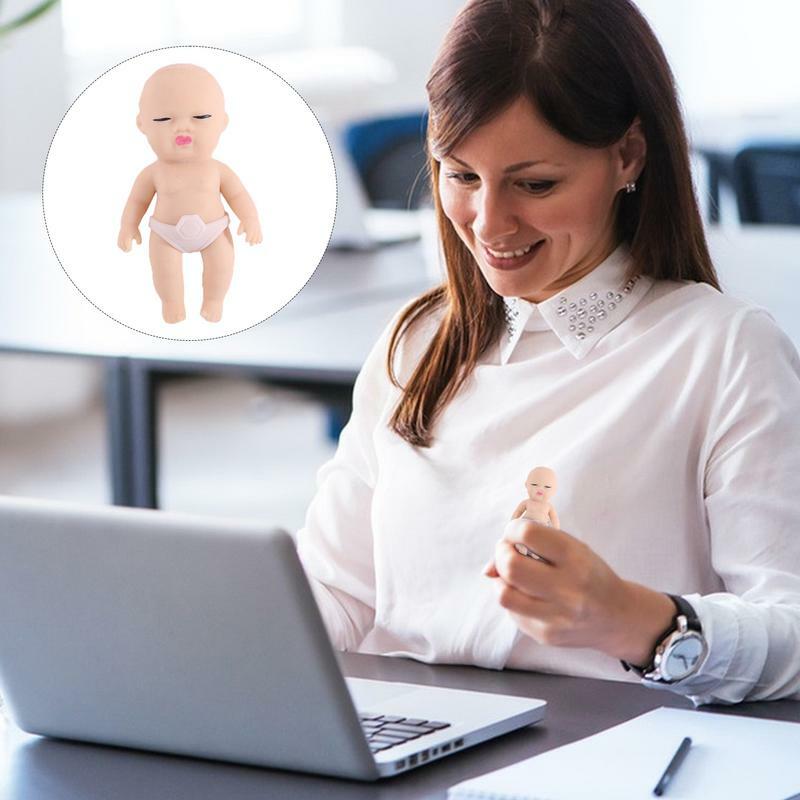 Stress Doll Squeeze Soft Realistic Life-Like Babies Doll Funny Gifts For Friends Slow Rising Toy De-Compression Simulation Toys