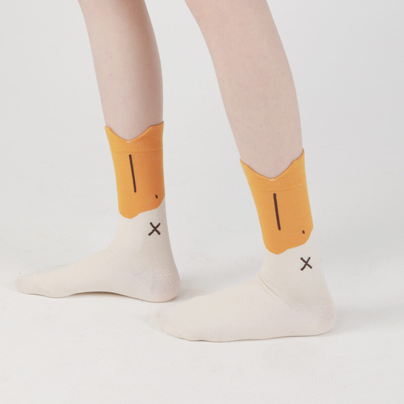 Personalidade maré meias moda ins tendência graffiti esportes casal meias femininas engraçado japonês harajuku skate meias