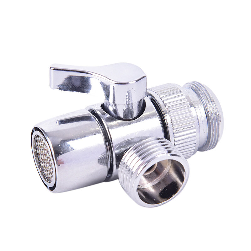 Brass 3-way Diverter Valve Faucet Connector Adapter Three Head Function Switch Water Faucet Extension Of Washbasin Basin
