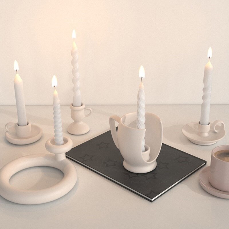 Spiricle Formen Kerzenform Langlebige Silikonformen Wachsherstellung Formwerkzeuge Epoxidharzformen für Heimdekorationen