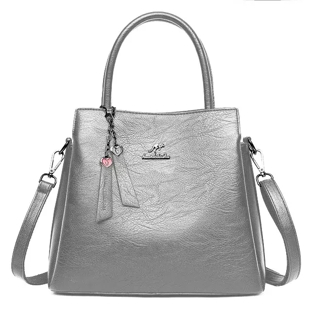 Casual Silver Shopping Bag, Super Quality Purse, grande qualidade, frete grátis, 9 cores