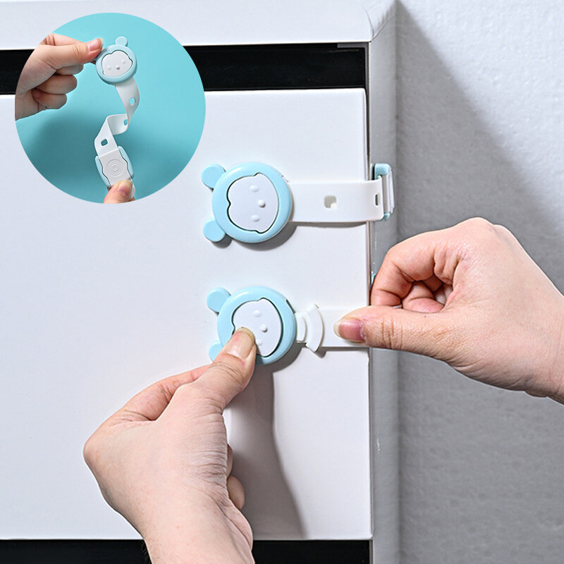 Color Child Safety Cabinet Lock Baby Proof Kids Safety Door Lock Security Protector Drawer Door Cabinet Lock ABS Protection