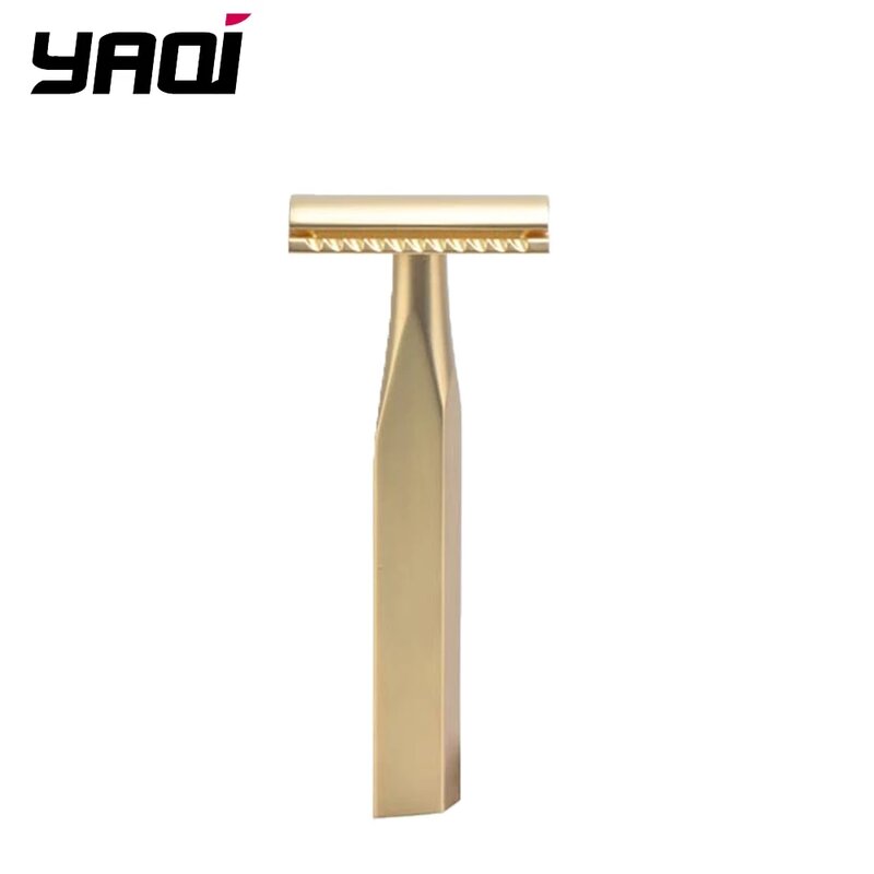 Yaqi Golden Bar 3 pezzi rasoio di sicurezza Color oro opaco con confezione regalo