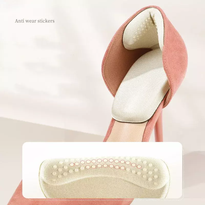 Zapatos de mujer con media plantilla para aliviar el dolor y proteger el desgaste, la pegatina trasera se puede ajustar con una plantilla de tacón alto