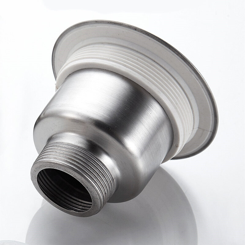 Stainless Steel Kitchen Sink Drainer Wire Drain Pipe Fittings with Basket Sink Filter Sewer Pipe Accessories 110mm