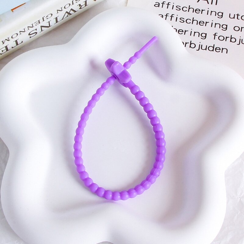 Estrelas corda silicone diy jóias chaveiro acessórios cinta travamento automático cordão dropship